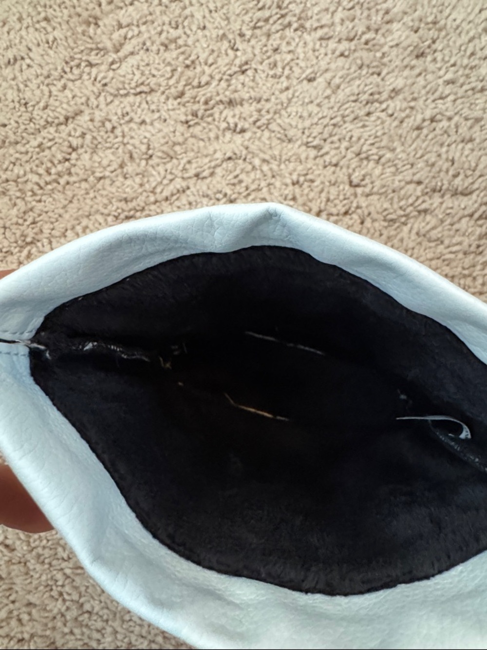 White Drawstring Pouch from Seminole Country Club - Picture 3 of 3
